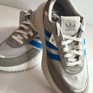 Adidas Retropy F2 J men’s 6 athletic sneakers white blue grey minimalist shoes